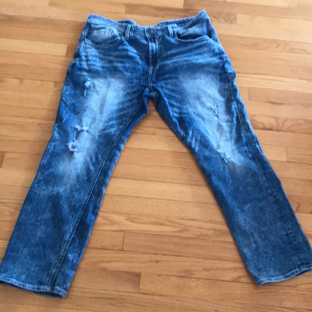 I Jeans by Buffalo~ETHAN Slim Straight~Distressed~38x30~IJ Denim Co